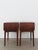 Scandinavian midcdentury modern design set of two teak night stands designed by Johannes Andersen for CFC Silkeborg,...