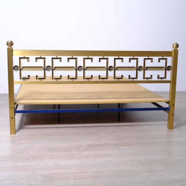 Italian Brass Double Bed from the 1970s For Sale - Image 15 of 18