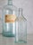 Wood Pair of American Antique Aqua Apothecary Bottles From Chicago and Lexington For Sale - Image 7 of 18