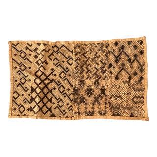 1930s Vintage Kuba African Woven Raffia Fabric For Sale