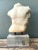 Vintage Stone Torso Sculpture on Cement Base For Sale In West Palm - Image 6 of 12