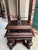 Brown Antique English Book Press Table Renaissance Carved Oak Ebonized Cabinet C1880 For Sale - Image 8 of 18