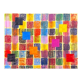 Contemporary Abstract Oil on Canvas "See Levels" by Dana Gordon For Sale
