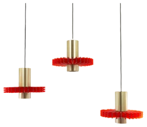 Vintage Priest Collar Pendants by Claus Bolby for Cebo Industri, 1960s, Set of 3
