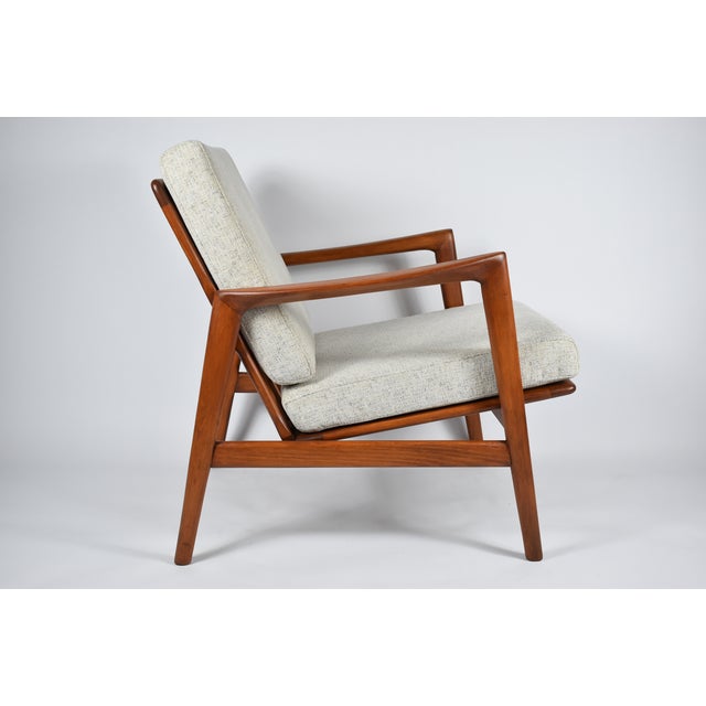 Beige Scandinavian Armchair in Beige, 1960s For Sale - Image 8 of 17