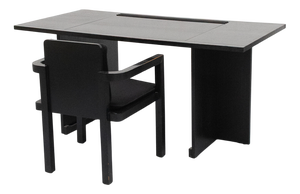 Fagus Chair and Desk attributed to Walter Gropius 1970s, Set of 2