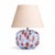 Hand-Blown Glass Table Lamp with Linen Shade in Azure Speckled by Svitanok For Sale - Image 4 of 4