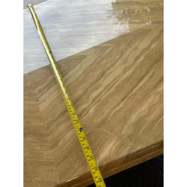 1970’s Italian Travertine Coffee Table For Sale - Image 12 of 12