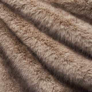 Schumacher Valais Faux Fur Fabric In Buff For Sale