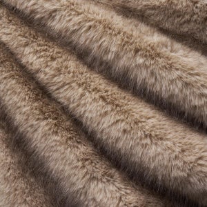 Schumacher Valais Faux Fur Fabric In Buff