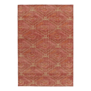 Rug & Kilim’s Distressed Ave Rug in Dark Red, 8x10 For Sale