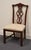 Late 20th Century Stanley Furniture Solid Cherry Traditional Chippendale Style Dining Side Chair For Sale - Image 5 of 11