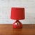 Mid-Century Modern Vintage Danish Modern Bjørn Wiinblad Rosenthal Red Ceramic Table Lamps - Pair For Sale - Image 3 of 10