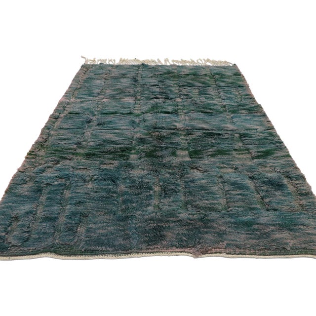 Moroccan Earthy Abstract Moroccan Rug - 05'07 X 07'09 For Sale - Image 3 of 9