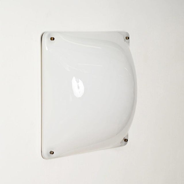 Large Black 33.3 White Acrylic Glass Ceiling Light by Luigi Molin, Italy, 1970s For Sale - Image 3 of 14