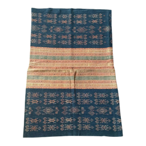 Rare Ikat Textile From Timor Stunning Tribal Motifs & Colors, Indonesia C. 1950