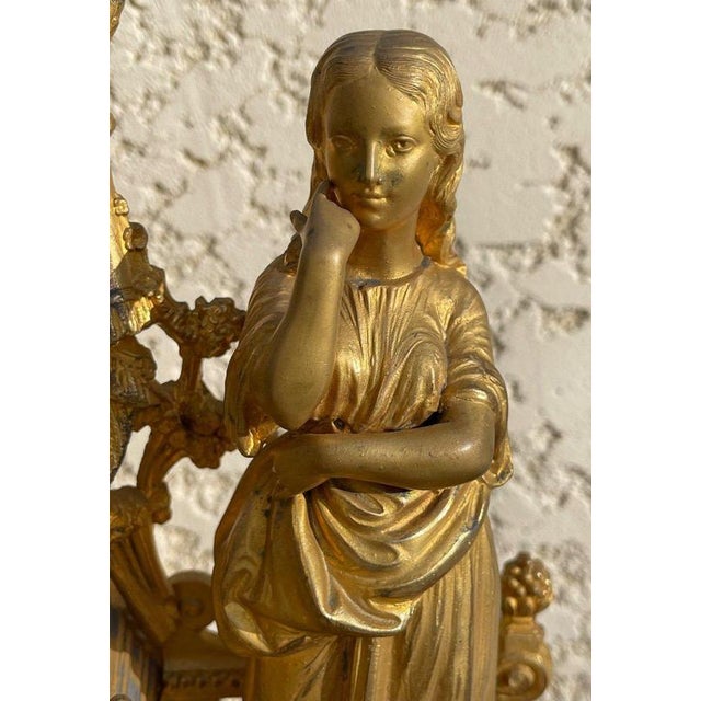 Bronze Samac Clock, 1890s For Sale - Image 4 of 11