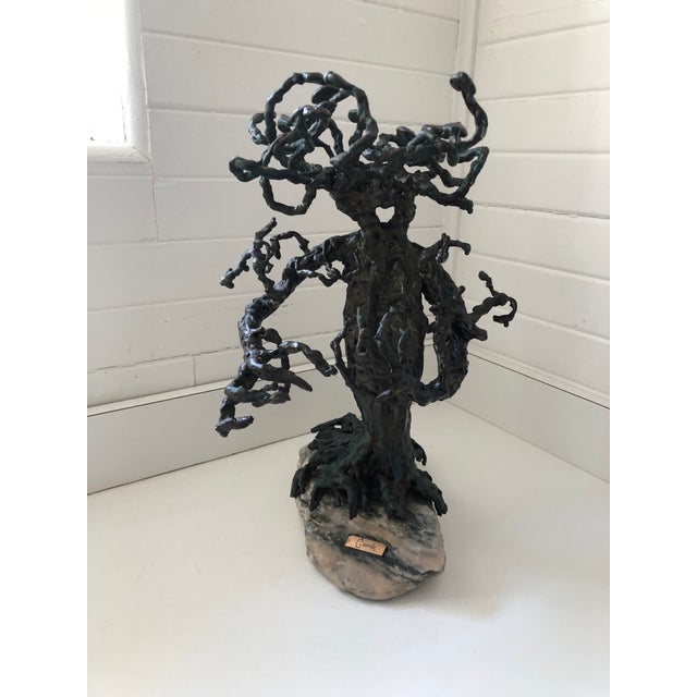 1960s Brutalist Bronze Tree Sculpture Chairish