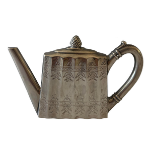 Vintage Silver Plate Teapot Napkin Holder by Godinger