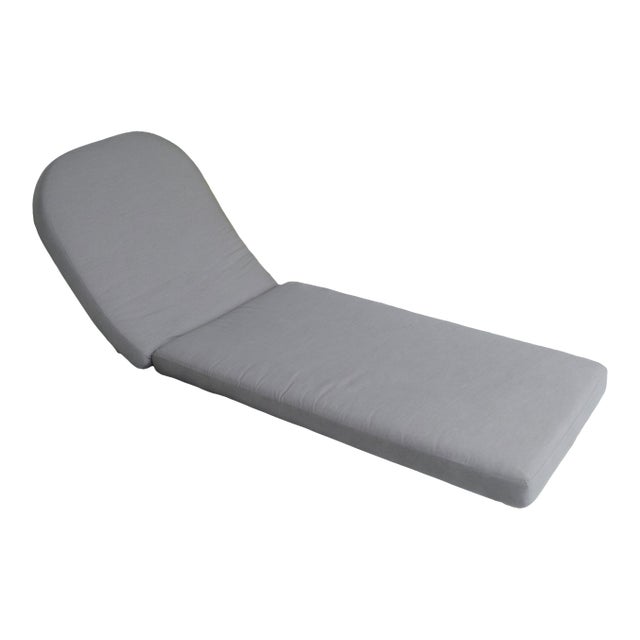 Restoration Hardware Aluminum Adjustable Chaise Lounges in Slate, Pair (With Side Table) For Sale
