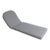 Restoration Hardware Aluminum Adjustable Chaise Lounges in Slate, Pair (With Side Table) For Sale