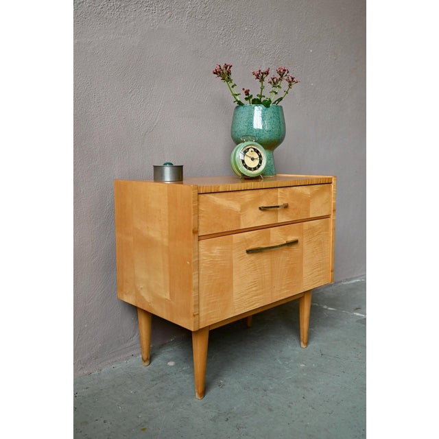 Wood Vintage Scandinavian Bedside Table, 1970s For Sale - Image 7 of 12