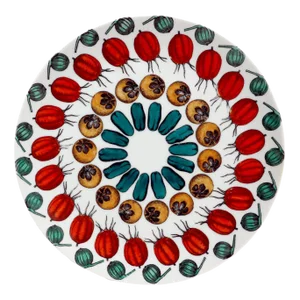 Piero Fornasetti Porcelain Plate-- Giastra DI Frutta # 6