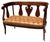 Antique Early 19th C Mahogany & Tufted Leather Sofa Settee For Sale - Image 4 of 6