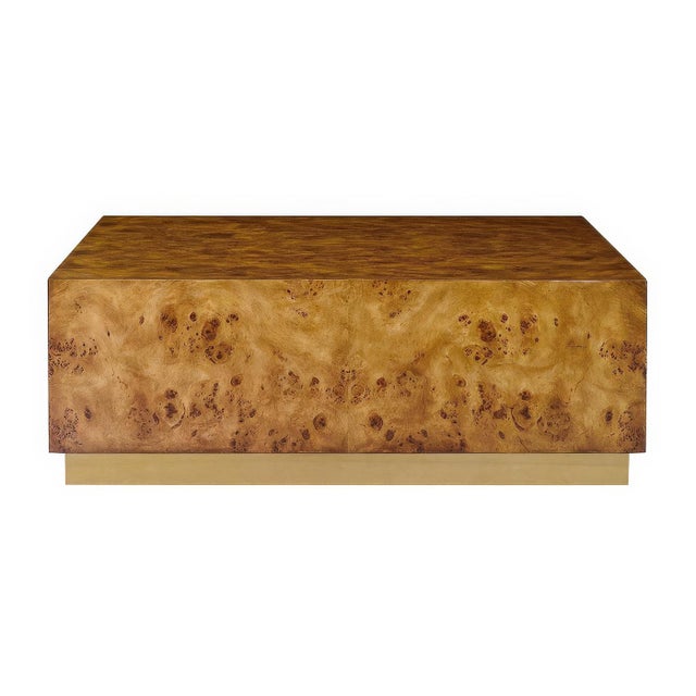 Featuring richly textured Mappa burl veneer with a medium polished finish that highlights its naturally occurring swirls...