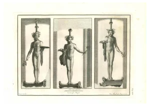 Nicola Billy, Ancient Roman Statue, Original Etching, 18th Century