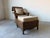 1990s Vintage Coastal Organic Sculptural Tall Roll-Back Rattan Lounge Chair With Ottoman For Sale - Image 5 of 12