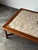 1970s 1970s Hand-Laid Stone Mosaic Coffee Table on Vintage Oak Trestle Base For Sale - Image 5 of 18