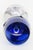1920s Mid 20th Century Farber Bros Art Deco Liquor Cocktail Glass 1920s Cobalt Blue and Chrome For Sale - Image 5 of 12