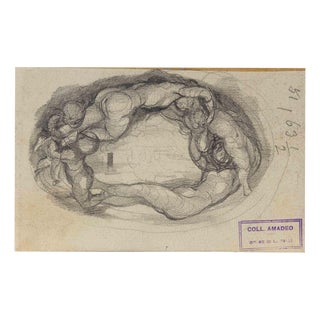 Luigi Galli, Anatomical Studies, 19th Century, Pencil on Paper For Sale