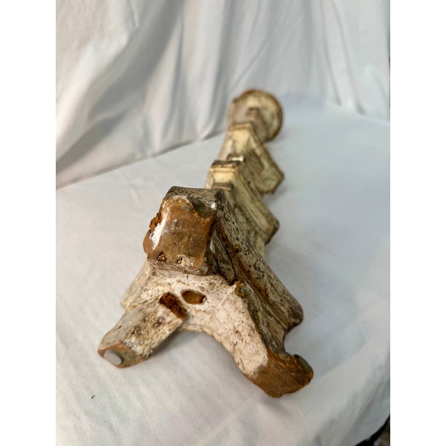 Antique White French, Antique, Pricket Candlestick, 1800s For Sale - Image 8 of 10