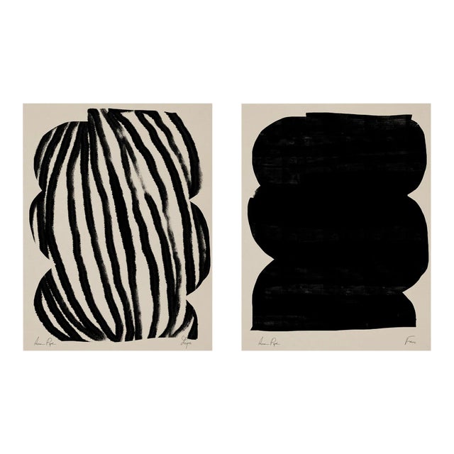 Contemporary Minimalist Abstract Giclee Prints - Set of Two For Sale