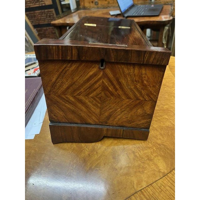Louis XV French Burl Wood and Marquetry Writing Desk, 1920s For Sale - Image 9 of 14