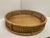 Tan Bamboo and Cane Round Serving Tray For Sale - Image 8 of 8