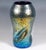 Exceptional Bohemian Art Nouveau glass vase: Blown into the shape of a large, widening body on a flush base, tapering to a...