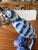 Add this hand-painted, blue and white, chinoiserie, avian beauty to any room of your home and add a little color and...