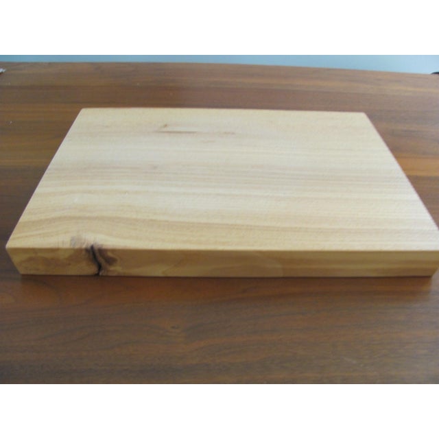 Mira Nakashima Designed Maple Cutting Board or Display Plinth Signed and Dated For Sale In Providence - Image 6 of 10