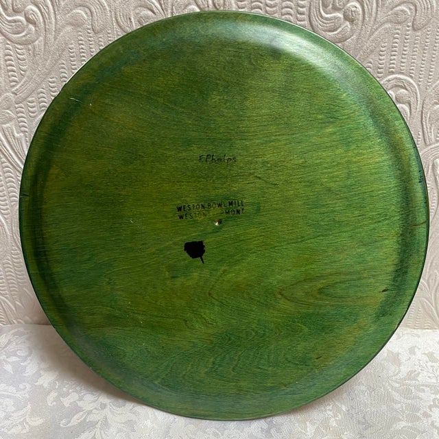 Wood Vintage 1970’s Hand Made Wood Weston Bowl Mill Vermont Fish Tray Signed Phelps For Sale - Image 7 of 10