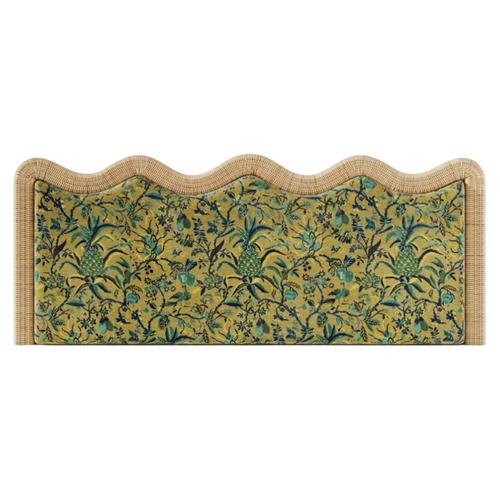Fidji Headboard in Rattan with Particle Board and HR Foam by Popus Editions For Sale - Image 6 of 6