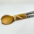 African Early 20th Century 2 Maasai Olivewood and Bone Handle Spoons Kenya For Sale - Image 3 of 7