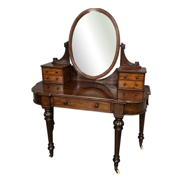 Victorian Mahogany Dressing Table, 1880 For Sale