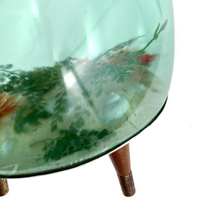 Vintage 1960s Mid-Century Modern Inflatable Aquarium Stool Ottoman Fish Tank Footstool For Sale - Image 13 of 16
