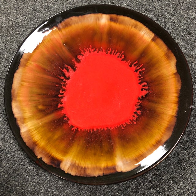 Art Nouveau May Rich Company Glazed Bowl and Platter For Sale - Image 3 of 9