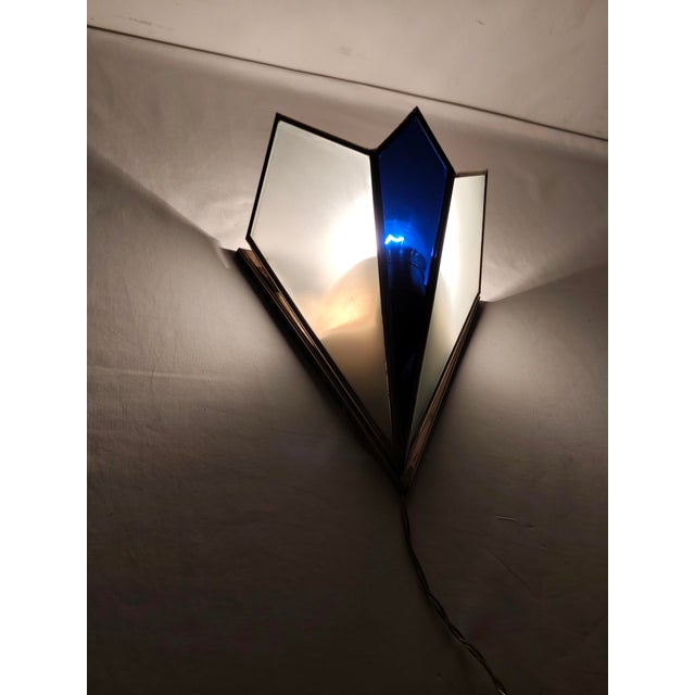 Vintage Spanish Glass Wall Sconce, 1950s For Sale - Image 10 of 13