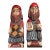 Mid 20th Century Pair of Hand Carved Wood Statues Folk Art Spanish Crusaders For Sale