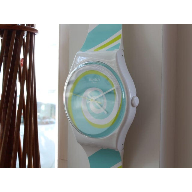 Maxi Spiral Wall Clock from Swatch, 1980 For Sale - Image 4 of 11